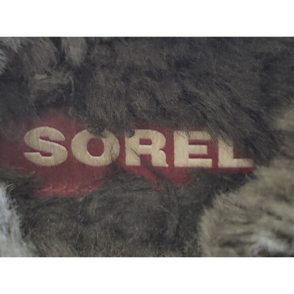 Sorel Go Coffee Run Slippers Womens Size 5 Suede Faux Fur Fuzzy Comfort - Picture 8 of 12